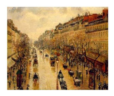 tablou urban - Pissaro- blv.Montmartre